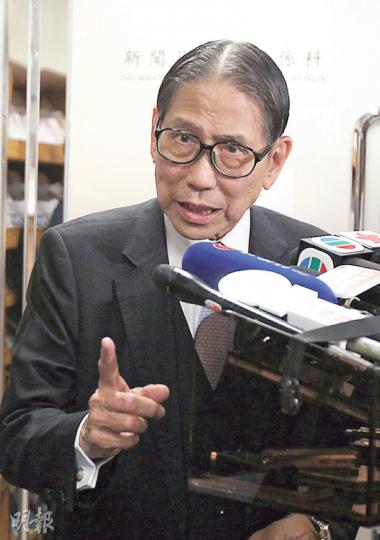 標準工時委員會主席梁智鴻對6名勞方代表沒出席會議感到遺憾，希望對方盡快重返委員會。（李紹昌攝）