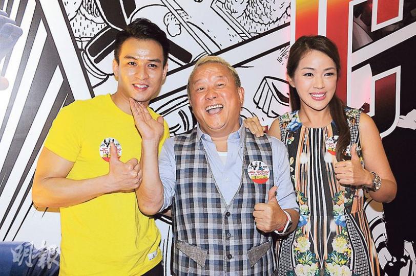 志偉(中)與李漫芬(右)及她的未婚夫Alvin(左)開心合照。(攝影鎅O者﹕梁榮達) 志偉(中)與李漫芬(右)及她的未婚夫Alvin(左)開心合照。(攝影鎅O者﹕梁榮達)