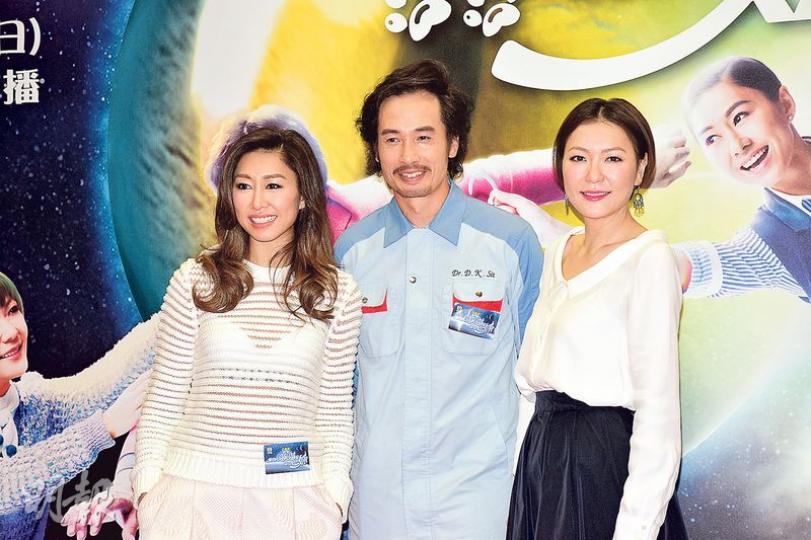 胡定欣(左起)、陳豪與田蕊妮對新劇收視有信心。(攝影:梁迺楠) 胡定欣(左起)、陳豪與田蕊妮對新劇收視有信心。(攝影:梁迺楠)