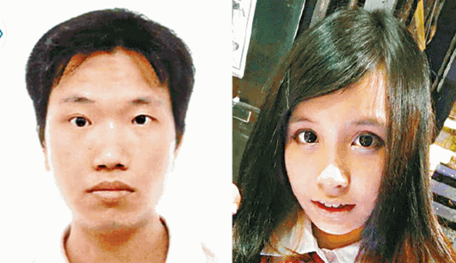 ■被告劉璋輝（左圖）涉虐殺私影少女郭惠明（右圖）。資料圖片