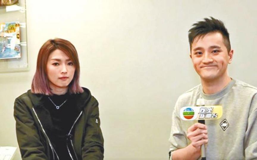 ■連詩雅昨日接受無綫訪問,重申財政沒有問題。電視圖片 ■連詩雅昨日接受無綫訪問,重申財政沒有問題。電視圖片