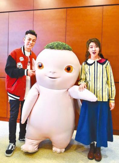 ■周柏豪和顏卓靈於《捉妖記2》聲演胡巴父母。 ■周柏豪和顏卓靈於《捉妖記2》聲演胡巴父母。