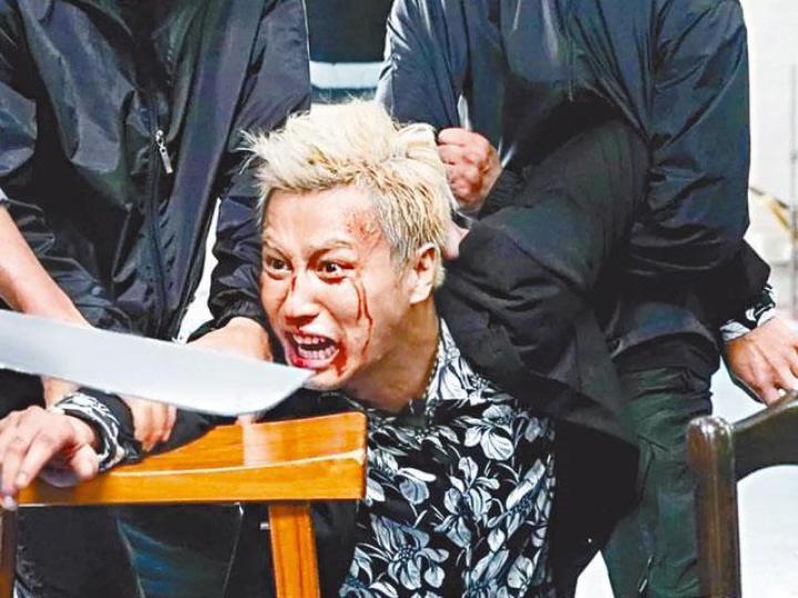 ■張建聲感恩可以憑《反黑》衝出全球。劇照 ■張建聲感恩可以憑《反黑》衝出全球。劇照