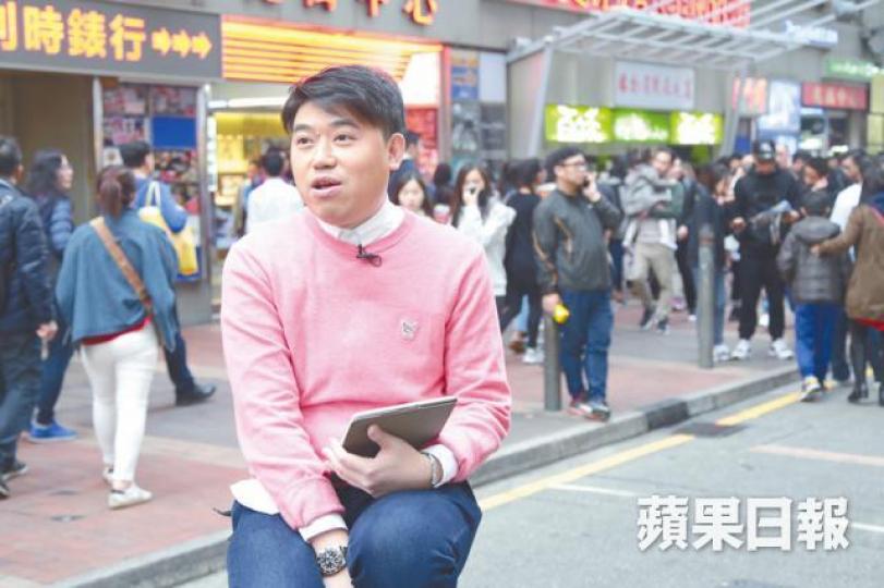 ■葉念琛被問是否追女仔很叻時,以李安拍武打片都未必識功夫回應。 ■葉念琛被問是否追女仔很叻時,以李安拍武打片都未必識功夫回應。
