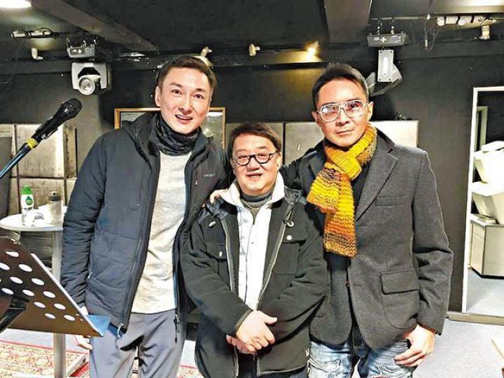 ■林利與胡渭康(左)視黎小田為恩師。 ■林利與胡渭康(左)視黎小田為恩師。