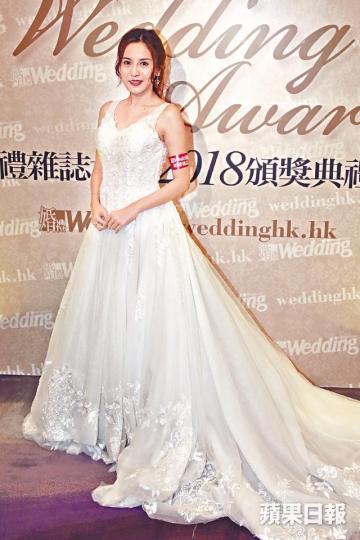 ■雨僑昨日行婚紗騷預演婚禮。
