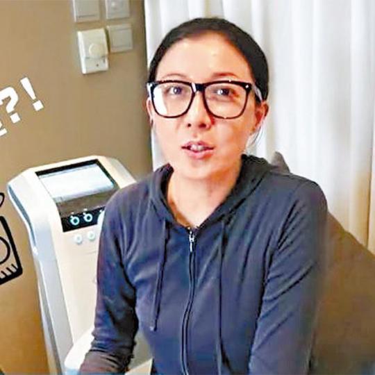 ■吳綺莉介紹「收陰機」的短片在網瘋傳。互聯網圖片
■吳綺莉介紹「收陰機」的短片在網瘋傳。互聯網圖片