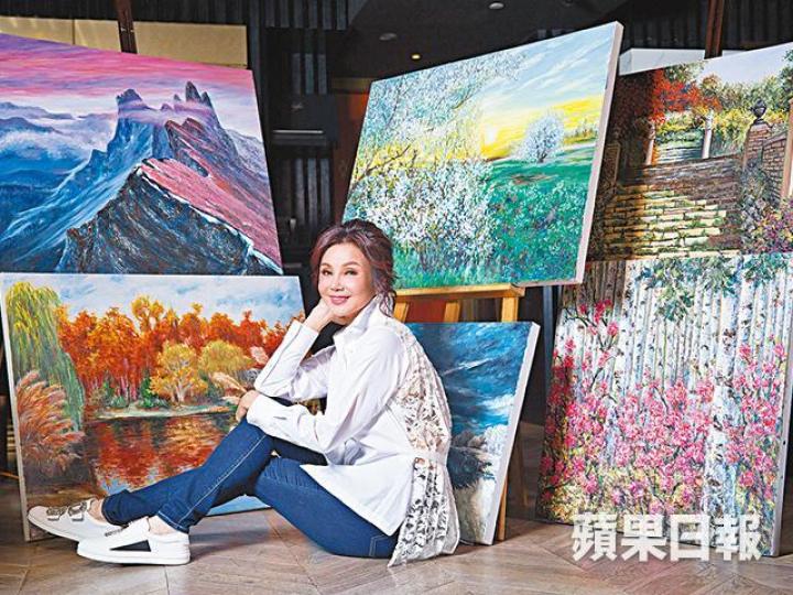 ■謝玲玲喜歡畫風景,因為比較自然、開放。
■謝玲玲喜歡畫風景,因為比較自然、開放。