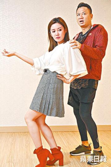 ■為了演出,胡琳向郭富城御用排舞老師Sunny Wong學藝。
■為了演出,胡琳向郭富城御用排舞老師Sunny Wong學藝。