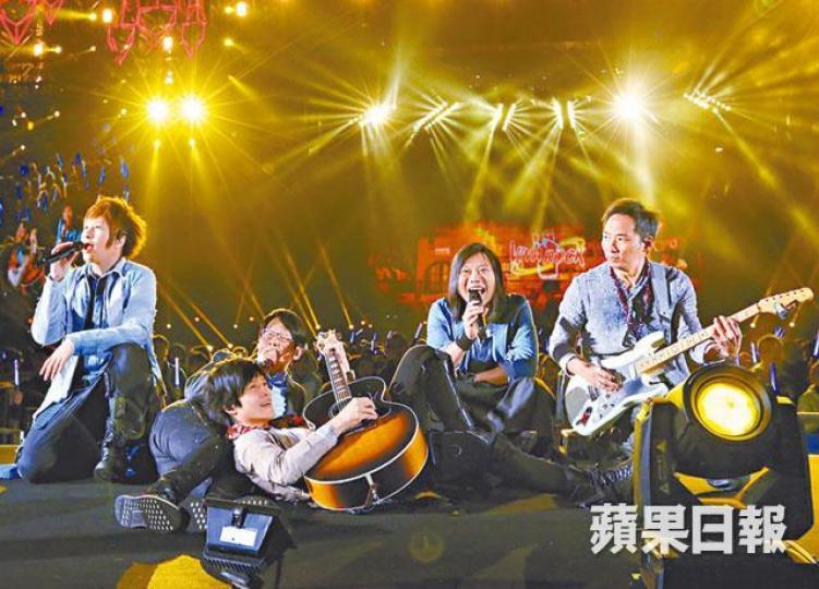 ■台灣天團五月天每逢在港開騷,幾乎場場爆滿。資料圖片 ■台灣天團五月天每逢在港開騷,幾乎場場爆滿。資料圖片
