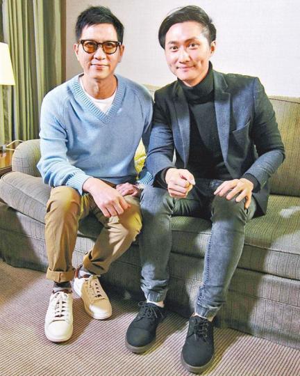 ■張家輝(左)當初找演員拍《低壓槽》曾被人拒絕,但他未有氣餒。 ■張家輝(左)當初找演員拍《低壓槽》曾被人拒絕,但他未有氣餒。