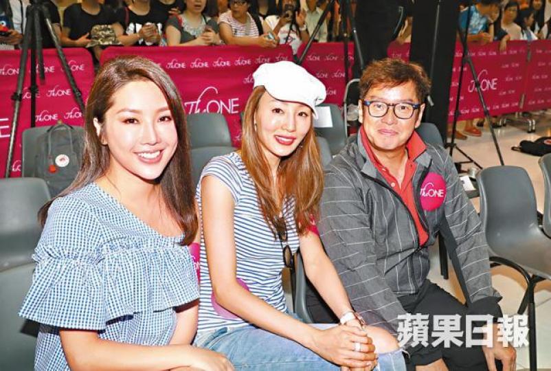 ■(右起)阿倫、陳嘉容與崔碧珈為慈善出一分力。 ■(右起)阿倫、陳嘉容與崔碧珈為慈善出一分力。