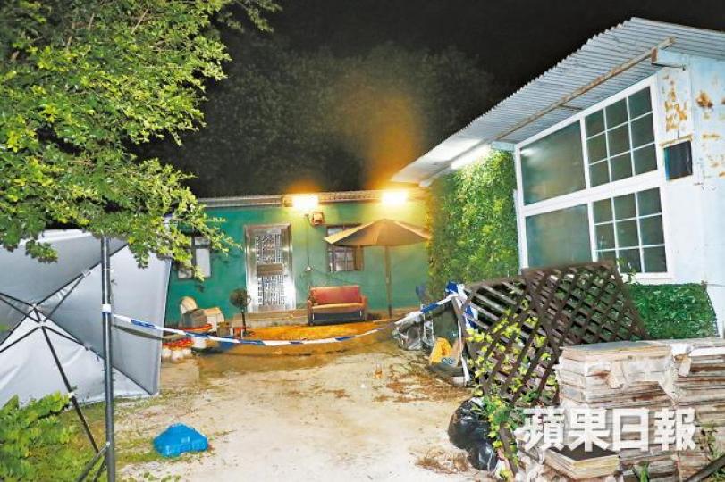 ■發生虐狗案的村屋位於流浮山屏廈路沙江村。