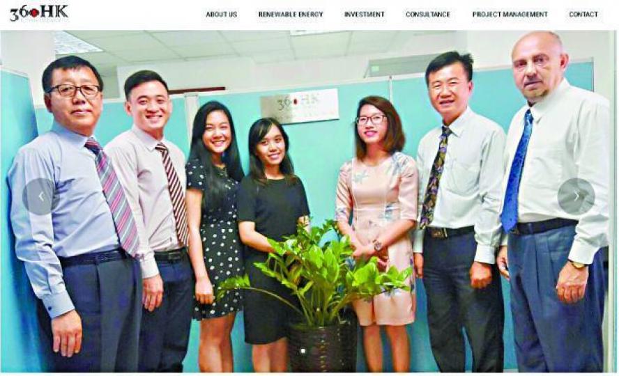 ■360HK網站自稱國際企業,但網站的照片中人並非真正員工。互聯網 ■360HK網站自稱國際企業,但網站的照片中人並非真正員工。互聯網