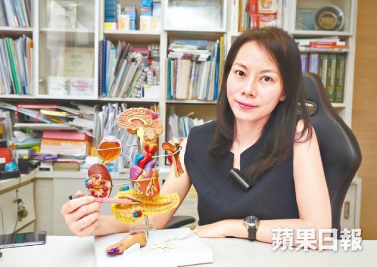 ■丘思欣表示,肥胖與糖尿息息相關,因脂肪細胞可影響胰島素分泌。李錦鏵攝 ■丘思欣表示,肥胖與糖尿息息相關,因脂肪細胞可影響胰島素分泌。李錦鏵攝