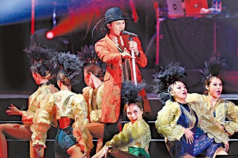 ■張智霖2014年在大馬開演唱會。 ■張智霖2014年在大馬開演唱會。
