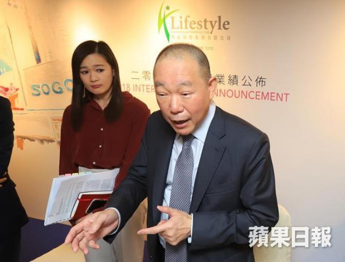 ■利福國際主席劉鑾鴻。譚德潤攝 ■利福國際主席劉鑾鴻。譚德潤攝