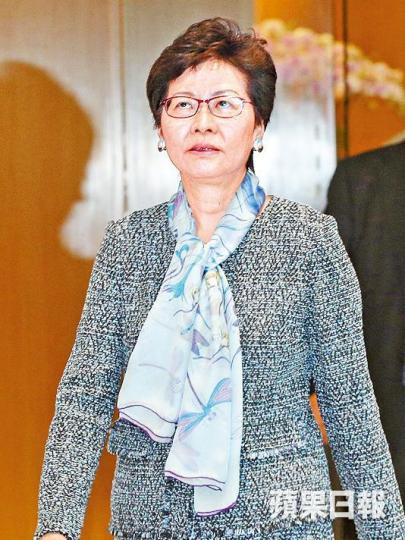 林鄭昨表示,對民族黨倡外國懲罰香港的行為深表遺憾。李潤芳攝 林鄭昨表示,對民族黨倡外國懲罰香港的行為深表遺憾。李潤芳攝