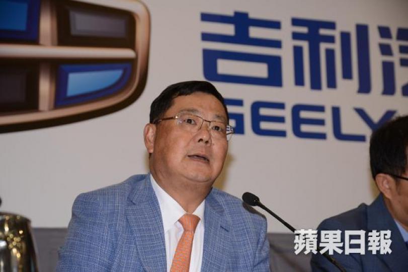 桂生悅表示,吉利將從傳統汽車公司變為新能源公司。何耀勤攝 桂生悅表示,吉利將從傳統汽車公司變為新能源公司。何耀勤攝