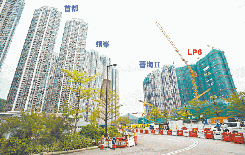 LP6每呎折實均價逾1.5萬元,成為日出康城歷來開價最貴新盤。何耀勤攝 LP6每呎折實均價逾1.5萬元,成為日出康城歷來開價最貴新盤。何耀勤攝