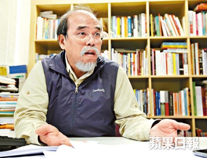 理大學者鍾劍華強調不受威嚇,指文章是陳述事實。資料圖片立場新聞為文章配上設計圖片,引起梁振英不滿。 理大學者鍾劍華強調不受威嚇,指文章是陳述事實。資料圖片立場新聞為文章配上設計圖片,引起梁振英不滿。