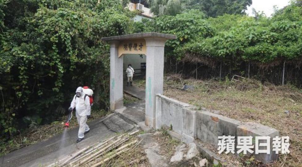 政府昨續派人在長洲滅蚊。 政府昨續派人在長洲滅蚊。