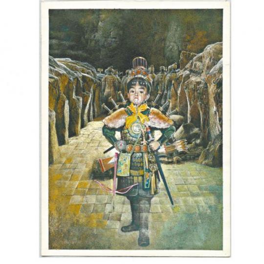 《東周英雄傳》漫畫封面原稿