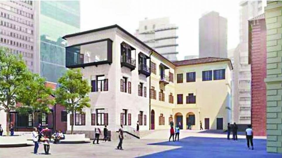 馬會擬將2016年發生塌樓事故的已婚督察宿舍復修成3層高建築。古諮會提供圖片 馬會擬將2016年發生塌樓事故的已婚督察宿舍復修成3層高建築。古諮會提供圖片