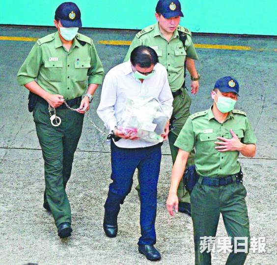 還柙的許金山沒有出庭自辯。張志華攝 還柙的許金山沒有出庭自辯。張志華攝