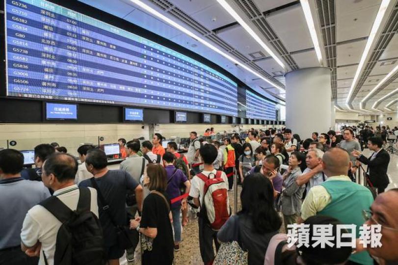 高鐵香港段車票昨日正式發售。 高鐵香港段車票昨日正式發售。