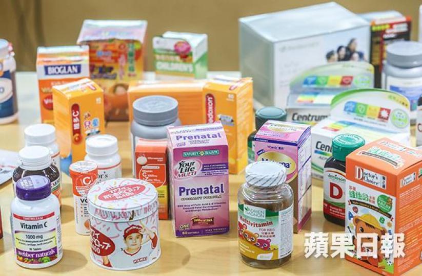 消委會發現,市面有9款維他命的建議服用量超出或相等於中國標準每日最多攝取量。易仰民攝 消委會發現,市面有9款維他命的建議服用量超出或相等於中國標準每日最多攝取量。易仰民攝