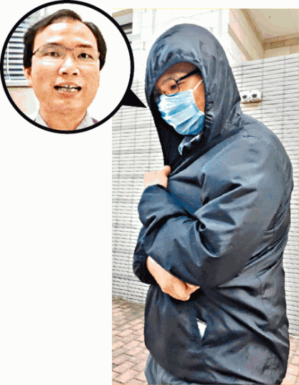 被告吳國強昨獲判無罪後離開法庭。楊家樂攝 被告吳國強昨獲判無罪後離開法庭。楊家樂攝