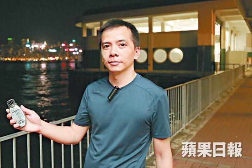Roger加入追風行列27年,直言「山竹」威力前所未見。張柏基攝 Roger加入追風行列27年,直言「山竹」威力前所未見。張柏基攝