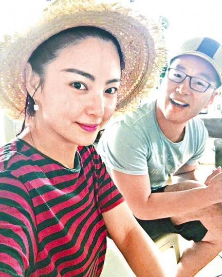 張雨綺昨日宣佈和第二任丈夫袁巴元離婚。微博圖片 張雨綺昨日宣佈和第二任丈夫袁巴元離婚。微博圖片
