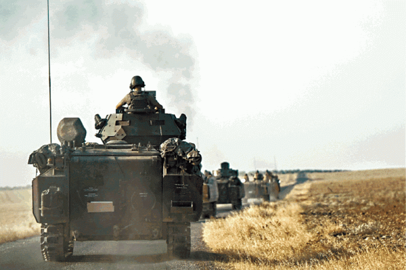 土耳其出兵敍北防庫族坐大,沙地基於務實支持。 土耳其出兵敍北防庫族坐大,沙地基於務實支持。