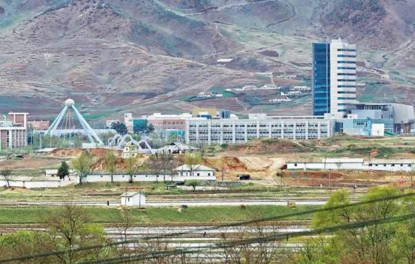 開城工業園現仍關閉,但南韓已向開城恢復供水。美聯社 開城工業園現仍關閉,但南韓已向開城恢復供水。美聯社