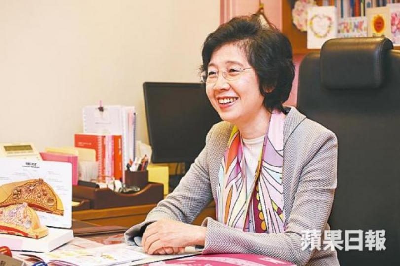 張淑儀稱過量攝取飽和動物脂肪及運動不足易患乳癌。李潤芳攝 張淑儀稱過量攝取飽和動物脂肪及運動不足易患乳癌。李潤芳攝