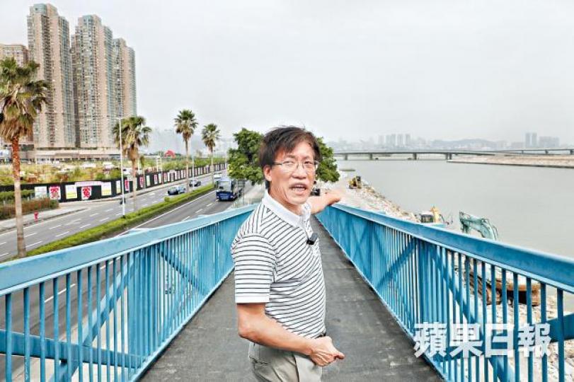區錦新指進出澳門口岸只靠一條道路,勢加劇交通擠塞。 區錦新指進出澳門口岸只靠一條道路,勢加劇交通擠塞。