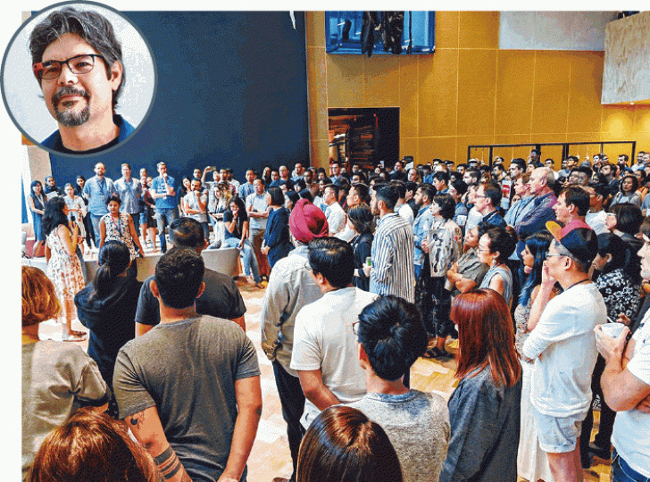 Google全球員工發起離座行動,抗議公司放生迪威爾(小圖)等涉性侵要員。 Google全球員工發起離座行動,抗議公司放生迪威爾(小圖)等涉性侵要員。