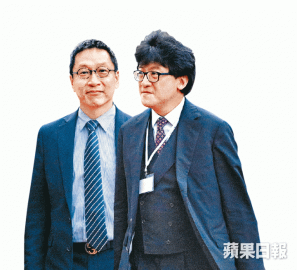 中科董事潘焯鴻(左圖)昨被代表禮頓的資深大律師石永泰(右圖)盤問。 中科董事潘焯鴻(左圖)昨被代表禮頓的資深大律師石永泰(右圖)盤問。