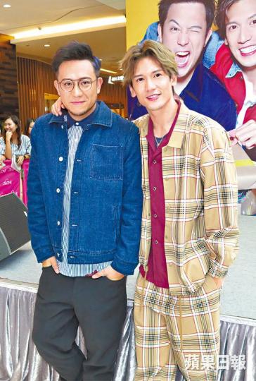 Steven(左)和Kenny昨日開簽唱會,表示是暫時最後一次合作。 Steven(左)和Kenny昨日開簽唱會,表示是暫時最後一次合作。