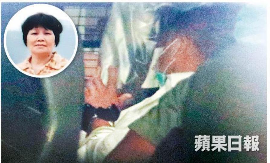 切肉員顏永周涉殺死前妻阿姨陳秀華（圖圓），陪審團昨以5比2裁其謀殺罪成。資料圖片警員曾赴涉事單位調查。