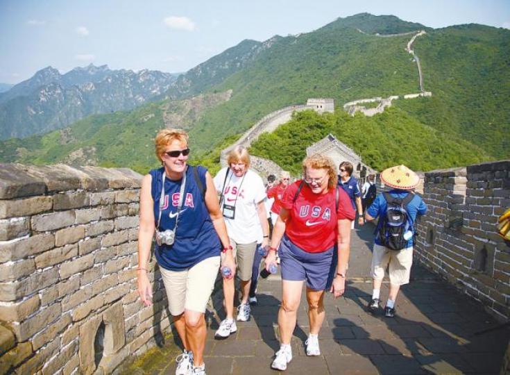 萬里長城是外國遊客熱門景點。