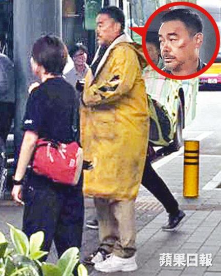 劉青雲日前一身蓬頭垢面造型拍攝新片。讀者提供圖片 劉青雲日前一身蓬頭垢面造型拍攝新片。讀者提供圖片