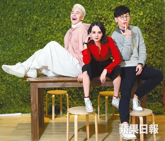 (左起)俄仔、Asha及駱振偉雖然來自不同地方,但合作時有默契。 (左起)俄仔、Asha及駱振偉雖然來自不同地方,但合作時有默契。