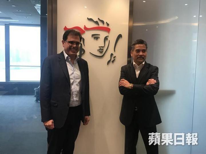 英國保誠亞洲區執行總裁黎康忠（左）。