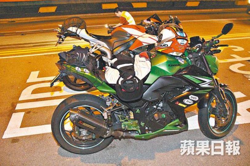 屬於死者的電單車。黎志偉攝