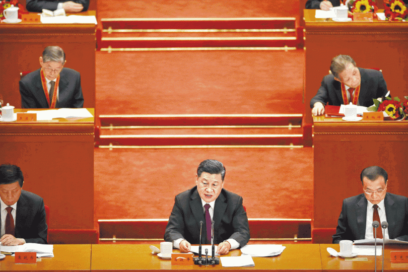 中共昨隆重慶祝改革開放40周年,胡錦濤、溫家寶等前任領導人罕有缺席,習近平的演說成為唯一的重頭戲。 中共昨隆重慶祝改革開放40周年,胡錦濤、溫家寶等前任領導人罕有缺席,習近平的演說成為唯一的重頭戲。