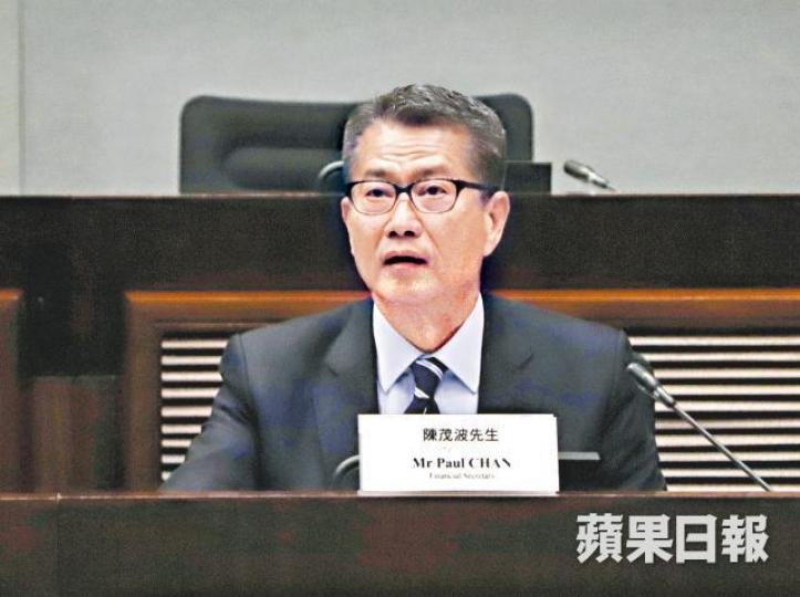 陳茂波指目前樓市正有秩序調整。譚德潤攝 陳茂波指目前樓市正有秩序調整。譚德潤攝