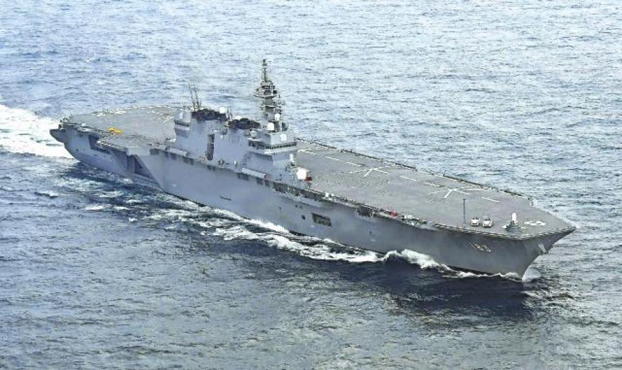 「出雲號」未來將改裝成具「航母」級別的多用途護衞艦。美聯社F-35戰機 「出雲號」未來將改裝成具「航母」級別的多用途護衞艦。美聯社F-35戰機